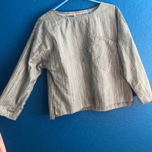 Gravel & Gold Green Blouse